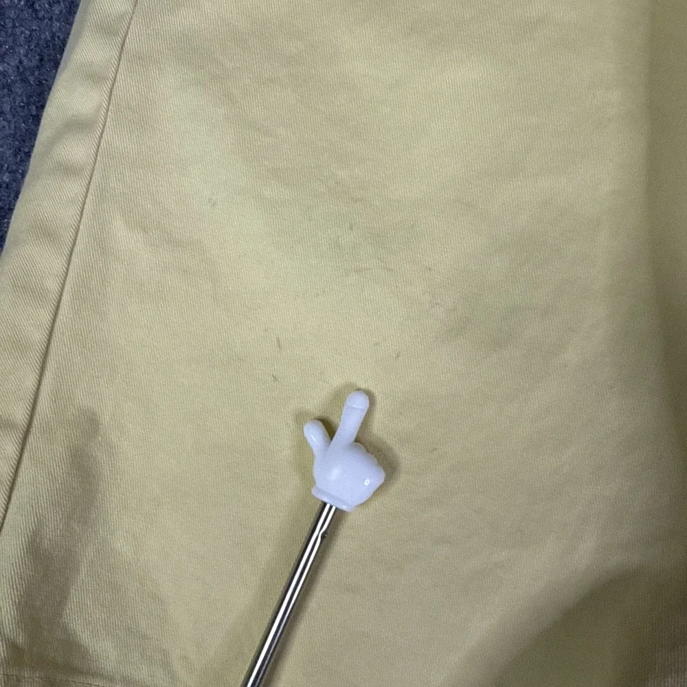 Vintage Polo Ralph Lauren Mens Size 40 Yellow Tyler Short Pleated Cotton Chino